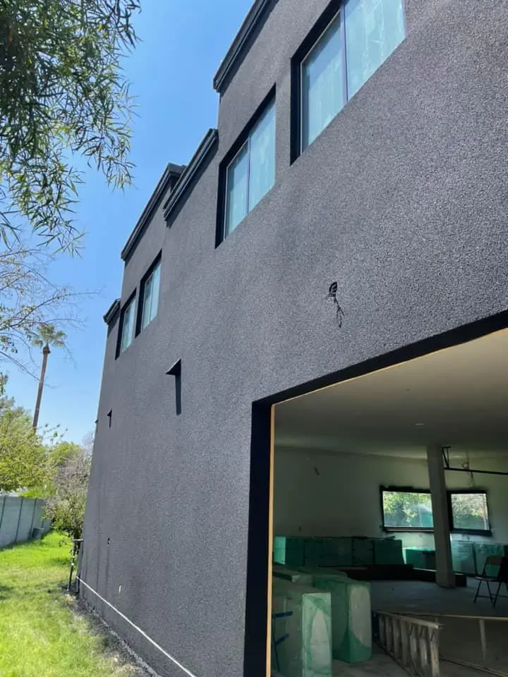 exterior cork insulation on outdoor wall