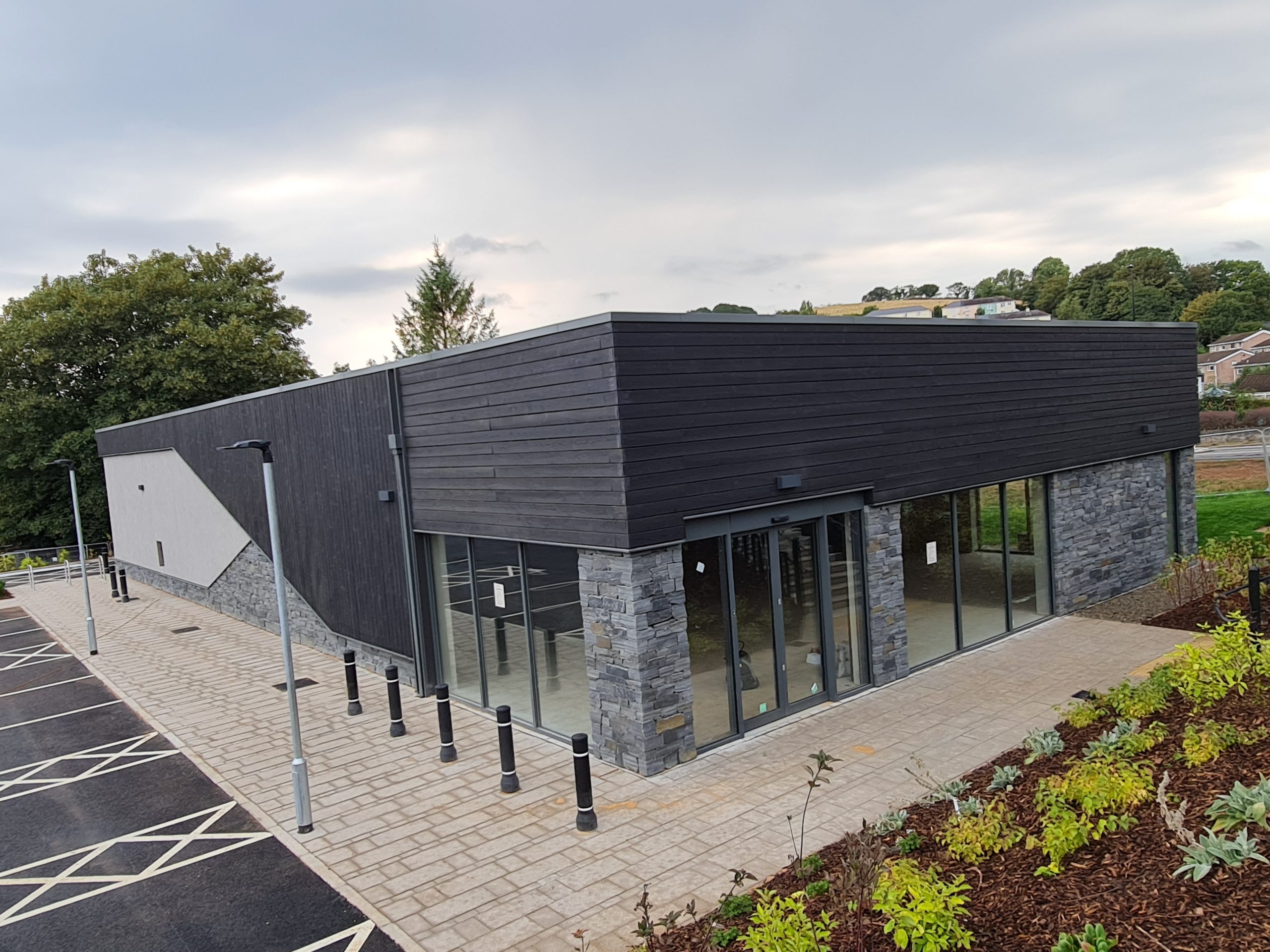 Grey building example