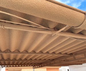 Asbestos roof encapsulation