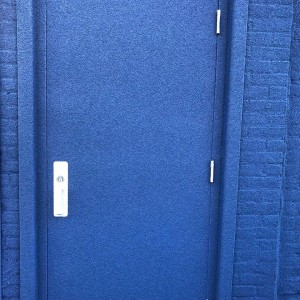 blue door