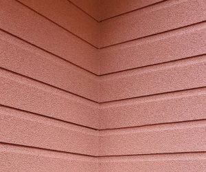 close up cladding corner redish
